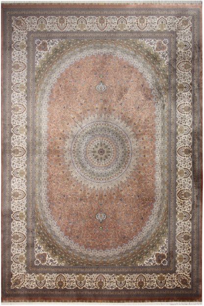Qum 2007A Beige-Burgundy 1